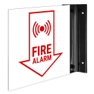 Fire Alarm Projecting Sign, Double Sided, (SI-7619)