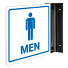Men Restroom Projecting Sign, Double Sided,