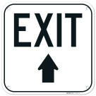 Exit With Up Arrow Sign,