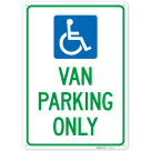 Van Parking Only Sign,