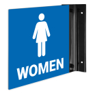 Women Female Pictogram Projecting Sign, Double Sided,