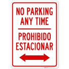 No Parking Anytime Bilingual Sign, (SI-76418)