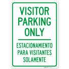 Visitor Parking Only Bilingual Sign, (SI-76423)