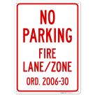 Princeton New Jersey No Parking Fire Lanezone Sign,