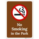 No Smoking In The Park Sign,