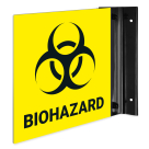 Biohazard Projecting Sign, Double Sided,
