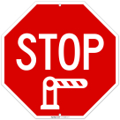 Stop With Graphic Sign,