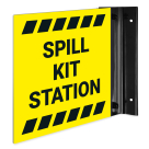 Spill Kit Station Projecting Sign, Double Sided,