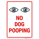 No Dog Pooping Sign,