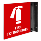 Fire Extinguisher Projecting Sign, Double Sided, (SI-7662)