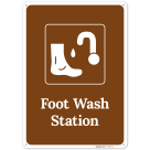 Foot Wash Station Sign,