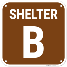 Shelter B Sign,