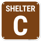 Shelter C Sign,