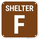 Shelter F Sign,