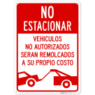 No Parking Spanish Sign, (SI-75445)