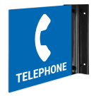 Telephone Projecting Sign, Double Sided,