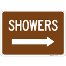 Showers With Right Arrow Sign,