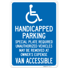 Handicapped Parking Special Plate Required Massachusett Sign,