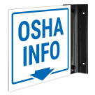 OSHA Info Projecting Sign, Double Sided,
