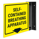 SelfContained Breathing Apparatus Projecting Sign, Double Sided,