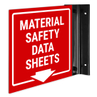 Material Safety Data Sheets Projecting Sign, Double Sided,