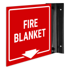 Fire Blanket Projecting Sign, Double Sided,