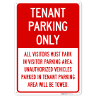 Tenant Parking Only Sign, (SI-77110)