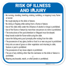 Risk Of Illness And Injury Sign,