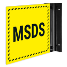 MSDS Projecting Sign, Double Sided,