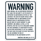 Warning Under Indiana Law An Agritourism Provider Is Not Liable For An Injury To Or The Death Sign,