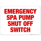 New Jersey Spa Pump Shut Off Sign, Complies With State Of New Jersey Pool Safety Code New Jersey Spa Pump Shut Off Sign, Complies With State Of New Jersey Pool Safety Code