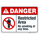 No Smoking At Any Time Sign