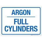 Argon Full Cylinders Sign