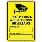 These Premises Are Under Cctv Surveillance Sign These Premises Are Under Cctv Surveillance Sign