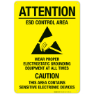 Esd Control Area Sign Esd Control Area Sign