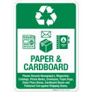 Recycle Paper and Cardboard Please Recycle Newspapers Sign Recycle Paper and Cardboard Please Recycle Newspapers Sign