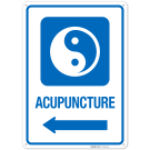 Acupuncture With Left Arrow Hospital Sign Acupuncture With Left Arrow Hospital Sign