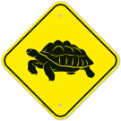 Turtle Crossing Graphic Sign Turtle Crossing Graphic Sign