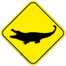 Alligator Area Sign Alligator Area Sign