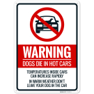 Warning Dogs Die In Hot Cars Temperatures Inside Cars Can Increase Rapidly In Warm Weather Sign Warning Dogs Die In Hot Cars Temperatures Inside Cars Can Increase Rapidly In Warm Weather Sign