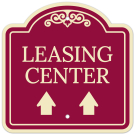Leasing Center With Upward Arrows Décor Sign Leasing Center With Upward Arrows Décor Sign