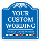 Custom Indoor/Outdoor Decorative Sign,Custom Personalized Blue Background Sign Custom Indoor/Outdoor Decorative Sign,Custom Personalized Blue Background Sign