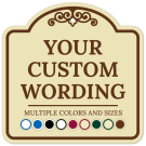 Custom Indoor/Outdoor Decorative Sign,Custom Personalized Brown Border Sign Custom Indoor/Outdoor Decorative Sign,Custom Personalized Brown Border Sign