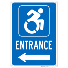 Entrance With Left Arrow Sign, Entrance With Left Arrow Sign,