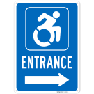 Entrance With Right Arrow Sign, Entrance With Right Arrow Sign,