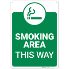 Smoking Area Sign, Smoking Area Sign,