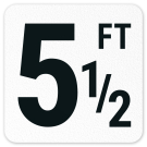 5 1/2 Ft / Five and A Half Feet Vinyl Adhesive Pool Depth Marker, 5 1/2 Ft / Five and A Half Feet Vinyl Adhesive Pool Depth Marker,