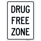 Vertical Drug Free Zone Sign Sign, Vertical Drug Free Zone Sign Sign,