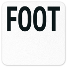 Foot Vinyl Adhesive Pool Depth Marker, (SI-7540) Foot Vinyl Adhesive Pool Depth Marker, (SI-7540)