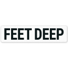 Feet Deep Vinyl Adhesive Pool Depth Marker, (SI-7575) Feet Deep Vinyl Adhesive Pool Depth Marker, (SI-7575)